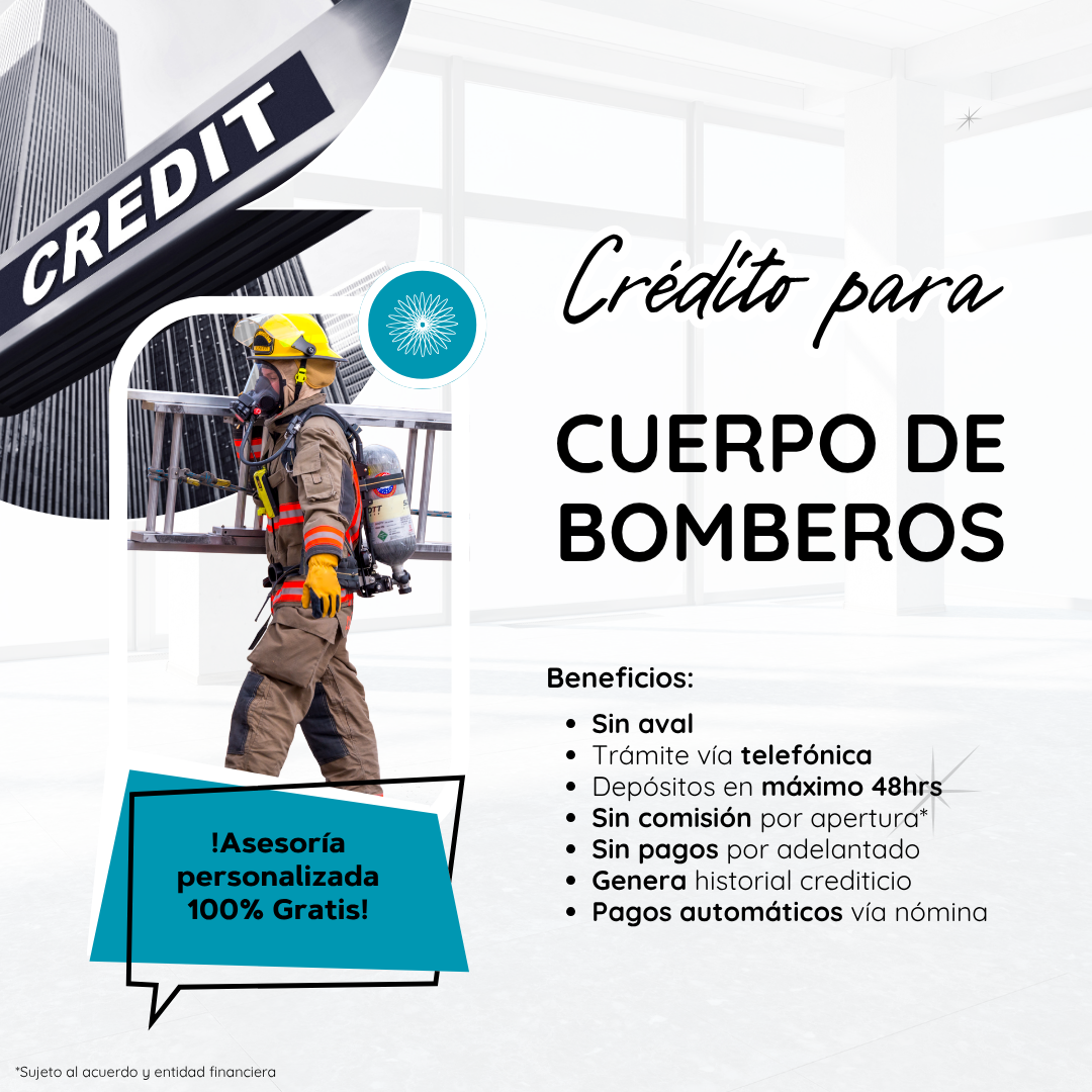 CRÉDITO PARA EL CUERPO DE BOMBEROS